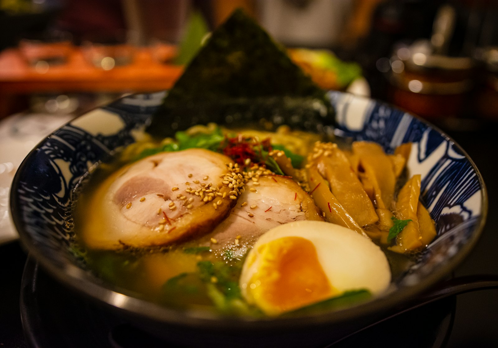 Tigela de ramen servida no JAPAN Fes NYC